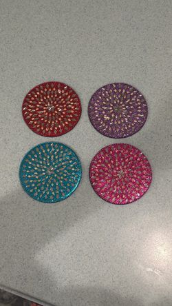 Colorful Jeweled Coasters