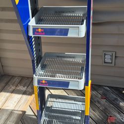 Red Bull metal display Shelf