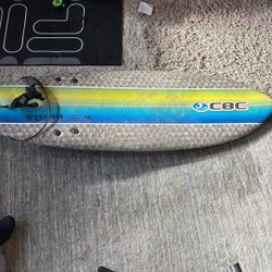 5’8 Foam Surfboard (Sushi CBC)