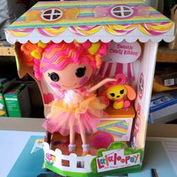 Lalaloopsy Sweetie Candy Ribbon Doll Playset with Pet Puppy. Brand New.