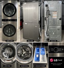 🔥 LG WashTower Smart Washer & Dryer Combo – Black Steel – $1,150 OBO