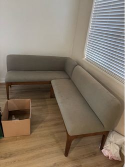 Article Banquette Benches for breakfast table