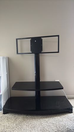 Black Glass Tv Stand and Entertainment center