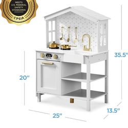 Brand New In Box Wooden Kitchen Set Toy For Kids