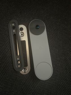 New Google Nest Doorbell (Battery) with Mounting Plates - Ash Gray