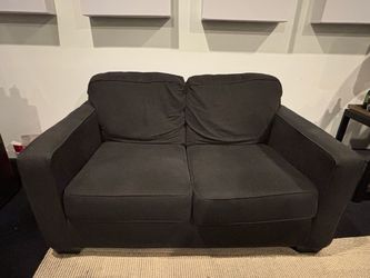 Dark Gray Fabric Loveseat Sofa (Pick Up Only - Open to offers)