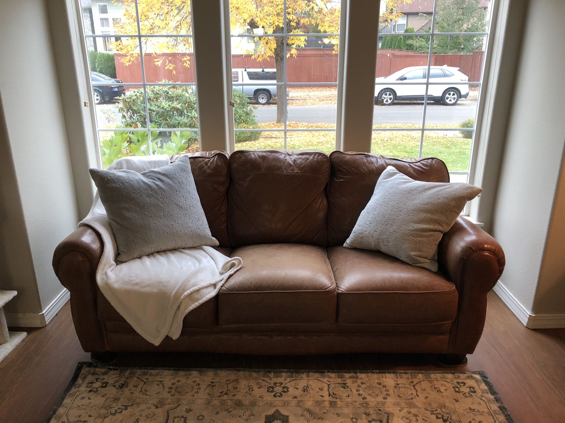 Eddie Bauer leather couch