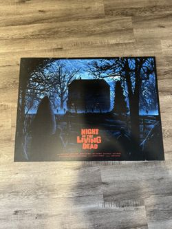 Night Of The Living Dead Kilian Eng Rare Movie Poster Reprint 32x24