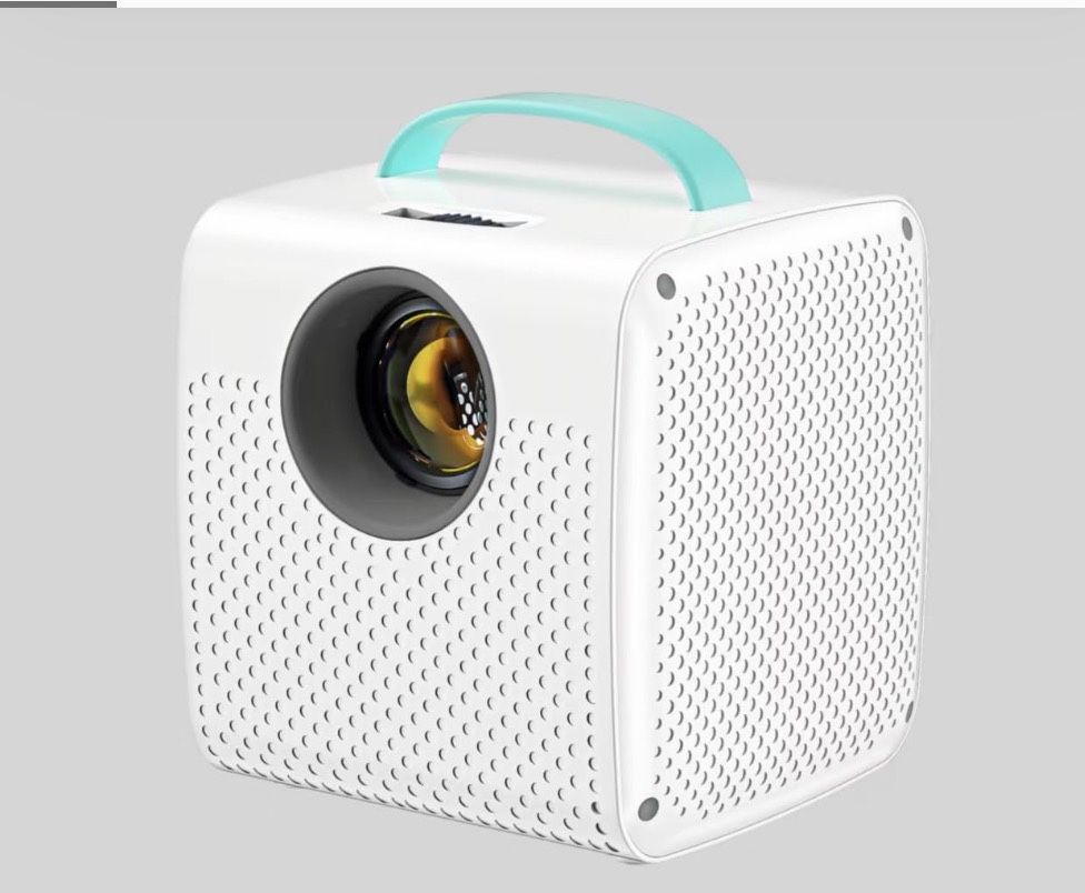 Mini Projector, 1080P Support, Book Projector For Reading, Portable Projector With Handle, USB/HDMI Connection, 50 ANSI, 20"-70" Screen Video Projecto