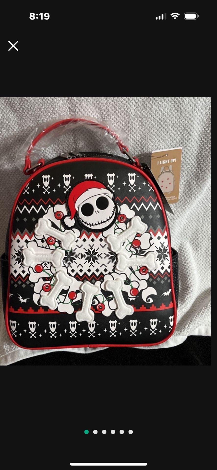 Nightmare Before Christmas EXCLUSIVE Lights Up Bag (Price Is Firm) Cash Only Pls 