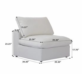 Linen blend Slipcover Accent Chair