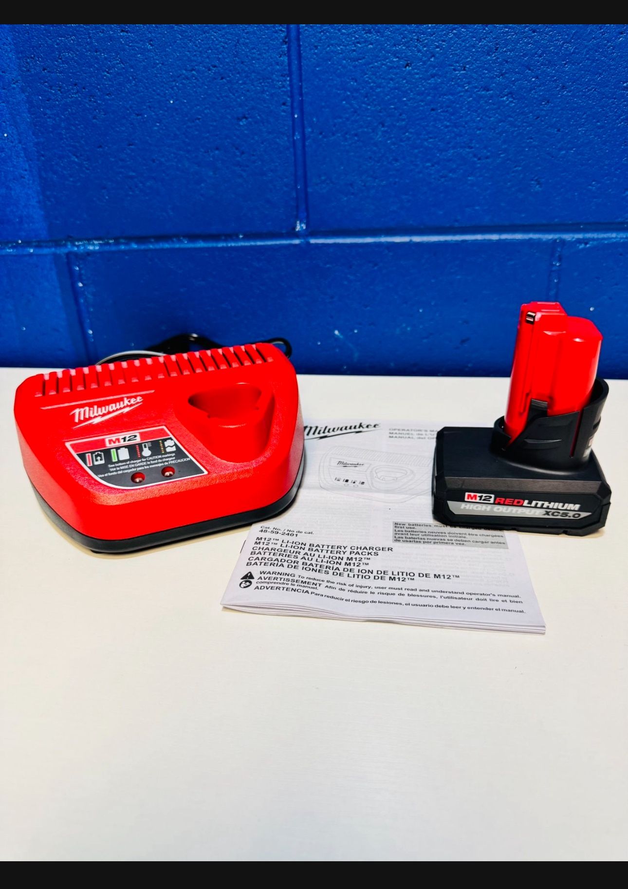 ๐ฅ Milwaukee M12 5.0 H.O Battery + Charger