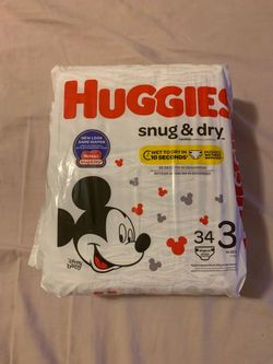 Huggies Snug dry size 3(34)diapers