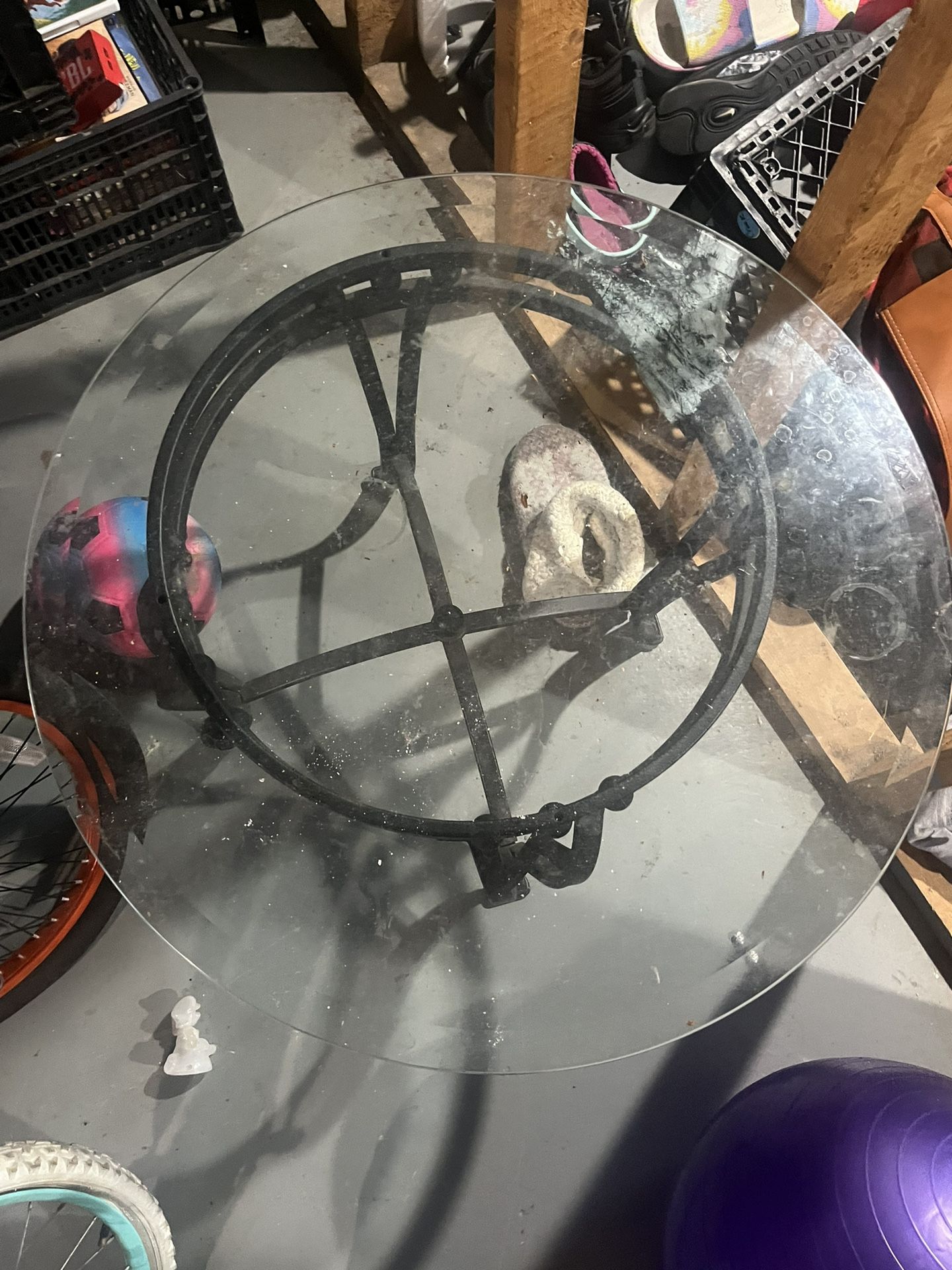 Glass End Table