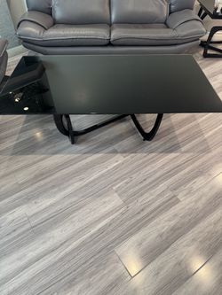 Black Tempered Glass Coffee Table