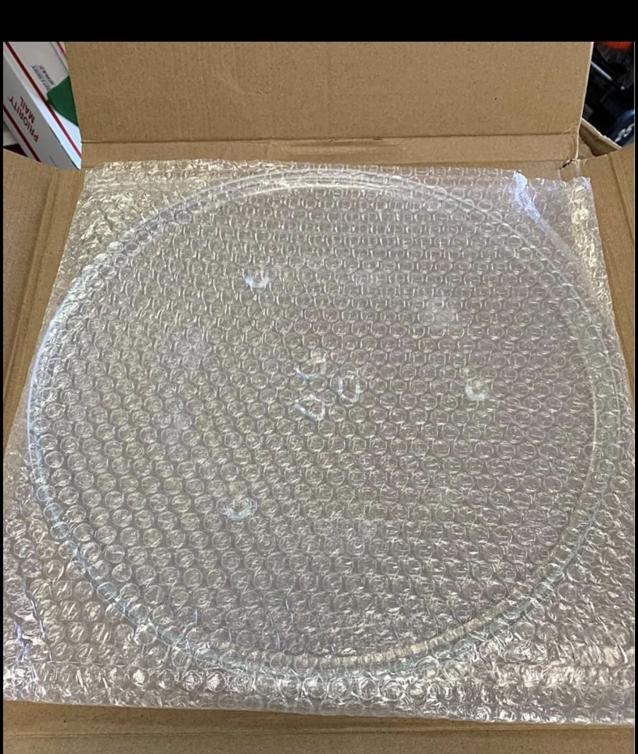 Microwave replacement plate