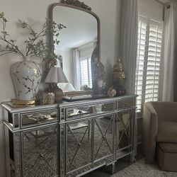 Mirrored credenza