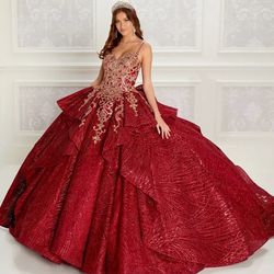 Red quince dress