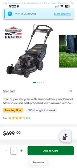 Toro Super recycler mower