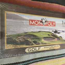 Vtg Monopoly Golf Signature Holes Edition Board Game Hasbro 2005 New sealed