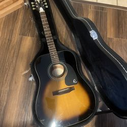 Epiphone Acoustic Guitar With case