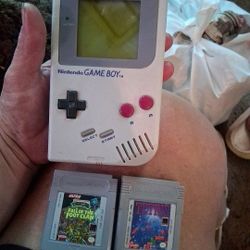 Nintendo Game Boy With 2 Games 