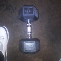 20 And 30 Pd Dumbbells