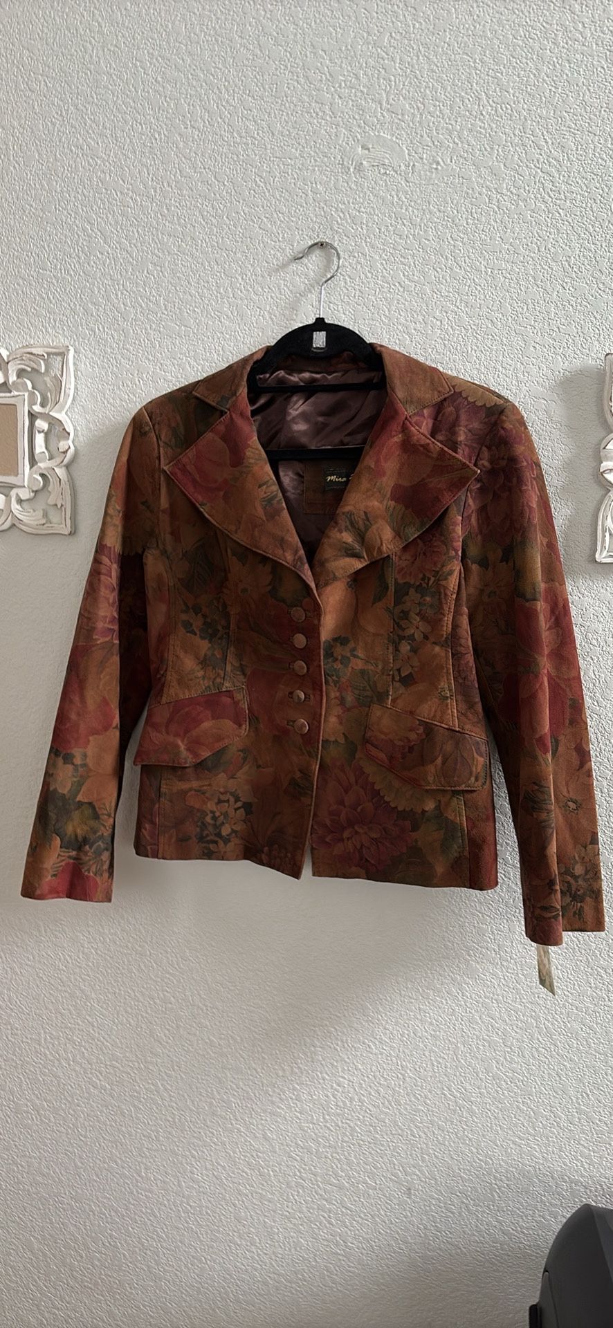 Leather Printed Jacket