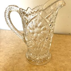 Vintage Crystal/cut Glass Pitcher  Imperial Glass 