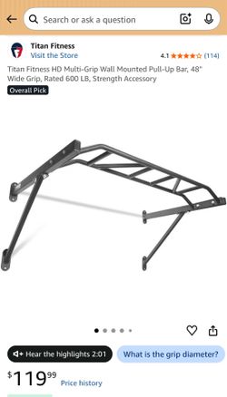 Pull up bar Titan fitness