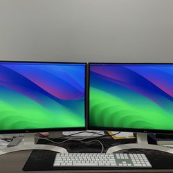 Two 27 Inch 4k LG Monitors