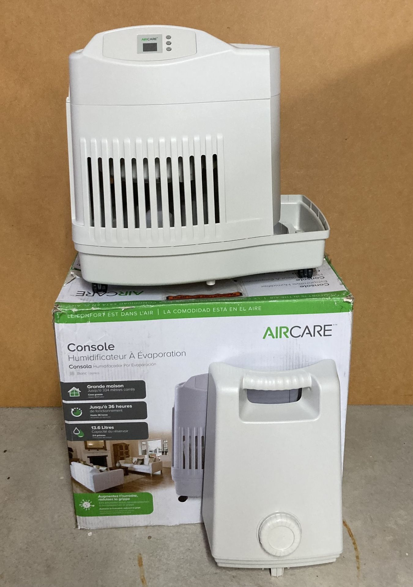 AIRCARE MA1201 Whole House Console Style 3.5g Evaporative Humidifier 2500 Sq Ft