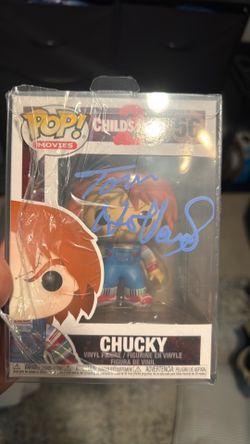 Chucky funko signed