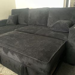 Black sofa bed