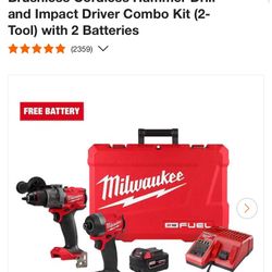 Milwaukee Drill And Impact Set