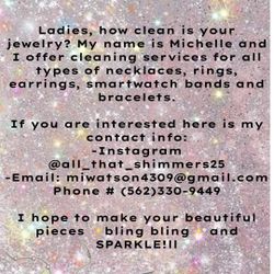 Jewelry Cleaning service 