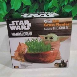 Disney StarWars Chia Cat Grass Planter New