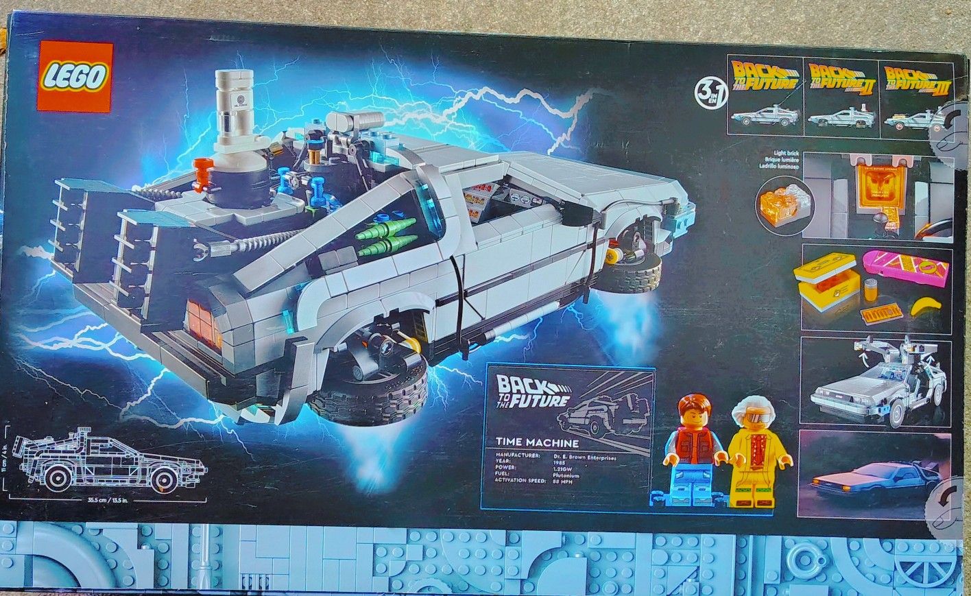 Back To The Future Car Legos Set NEW