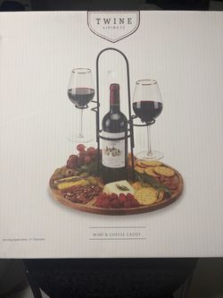 Charcuterie Cheese Board W/ Wine Holder