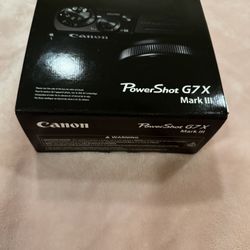 New! Canon G7X Mark iii 