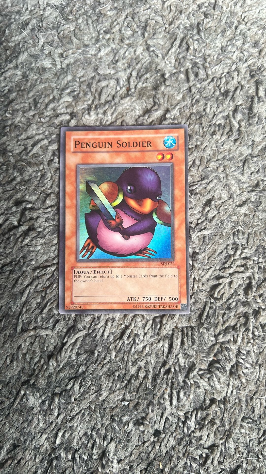 1996 Konami Yu-Gi-Oh! Penguin Soldier Card
