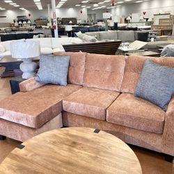 New 90” Chaise Sofa — REVERSIBLE 