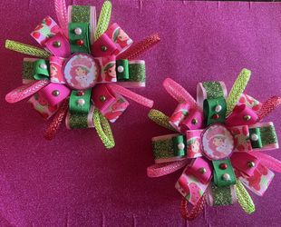 Strawberry Shortcake Hair Bows 