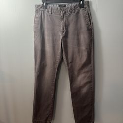 Mens Banana Republic Emerson Chinos, Gray. Size 31X32