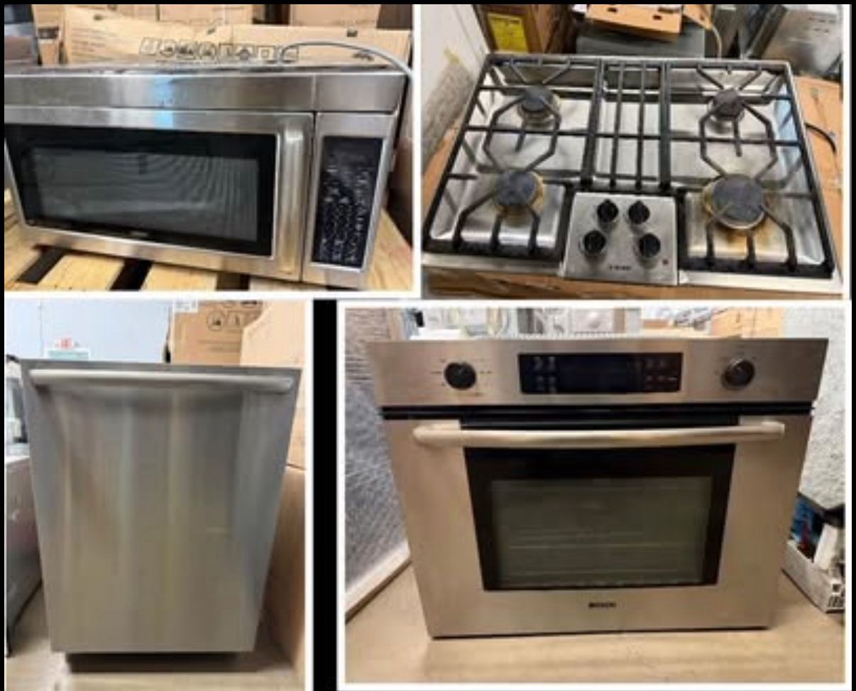 SET BOSCH - Single-oven, Gas Cooktop, Microwave, Dishwasher