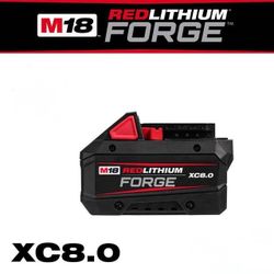 Milwaukee M18 18V Lithium-Ion REDLITHIUM FORGE HD 8.0 Ah Battery Pack