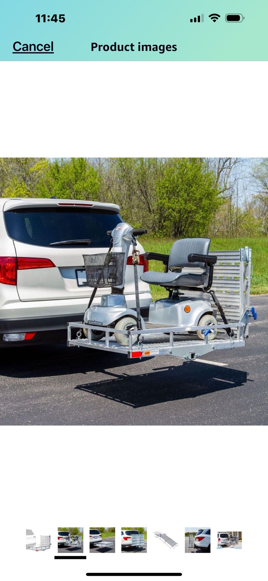 Silver Spring SC500-AF Folding Aluminum Scooter and Wheelchair Carrier with Ramp