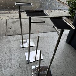 Silver Toilet Paper Holder