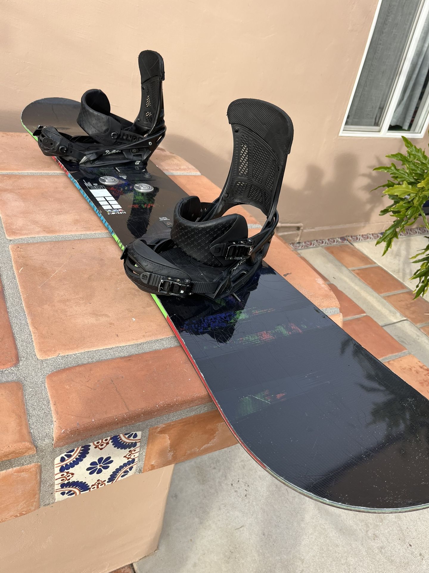 Burton Custom X snowboard (with Malavita bindings) 156 EST
