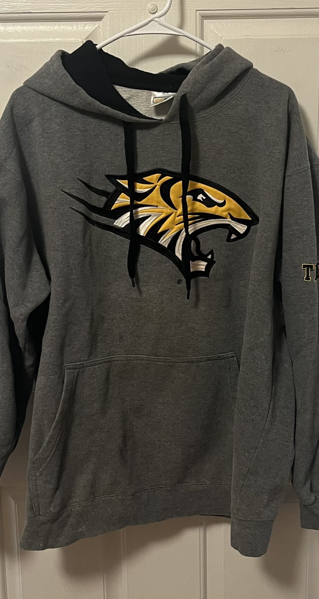 Towson University Men’s Gray XL Hooded Sweatshirt/Hoodie